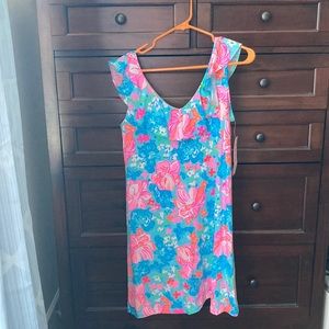 NWT Lilly Pulitzer Alessa Dress I’m surf blue luscious lions